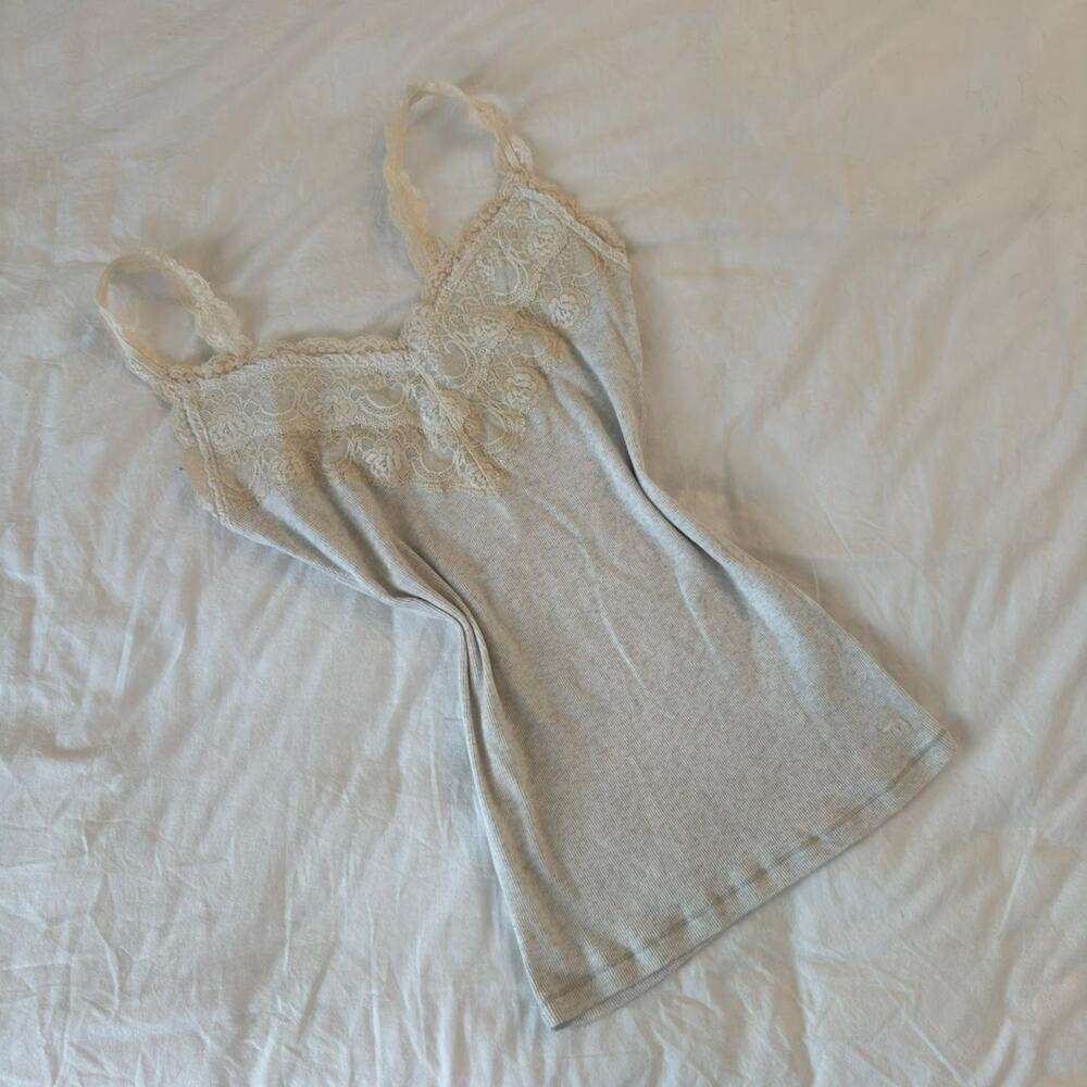 Abercrombie y2k lace tank top‎